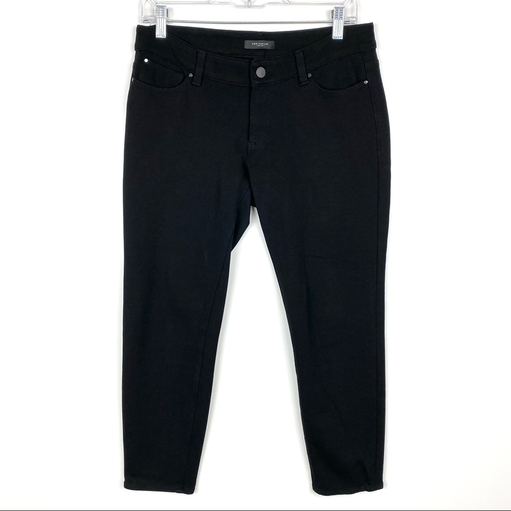 Ann Taylor Skinny Ankle Pant in Black